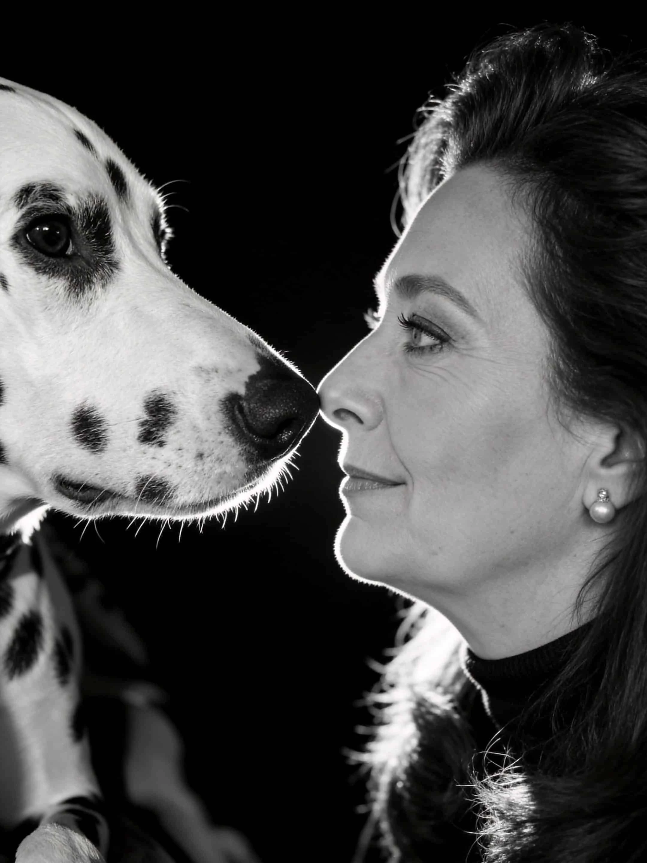 Hon. Prof. Sandra Neumayr-Sopp mit ihrem Lebenshund Santos